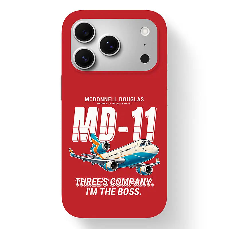 McDonnell Douglas MD-11 - Cartoon - MagSafe iPhone 17 Pro - Red