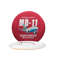 Thumbnail for McDonnell Douglas MD-11 - Cartoon - Pin - Red