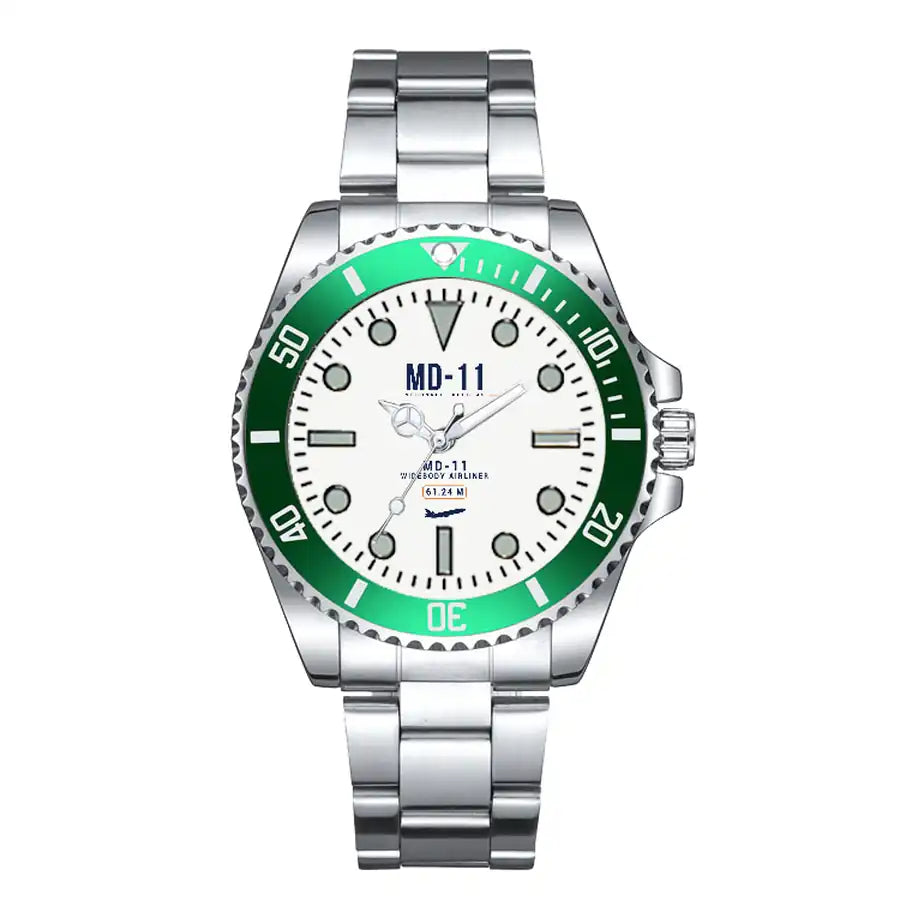 McDonnell Douglas MD-11 - Classic - White - Premium Diver - Green