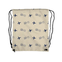 Thumbnail for McDonnell Douglas MD-11 - Drawstring Bag - 3D Pattern - Beige