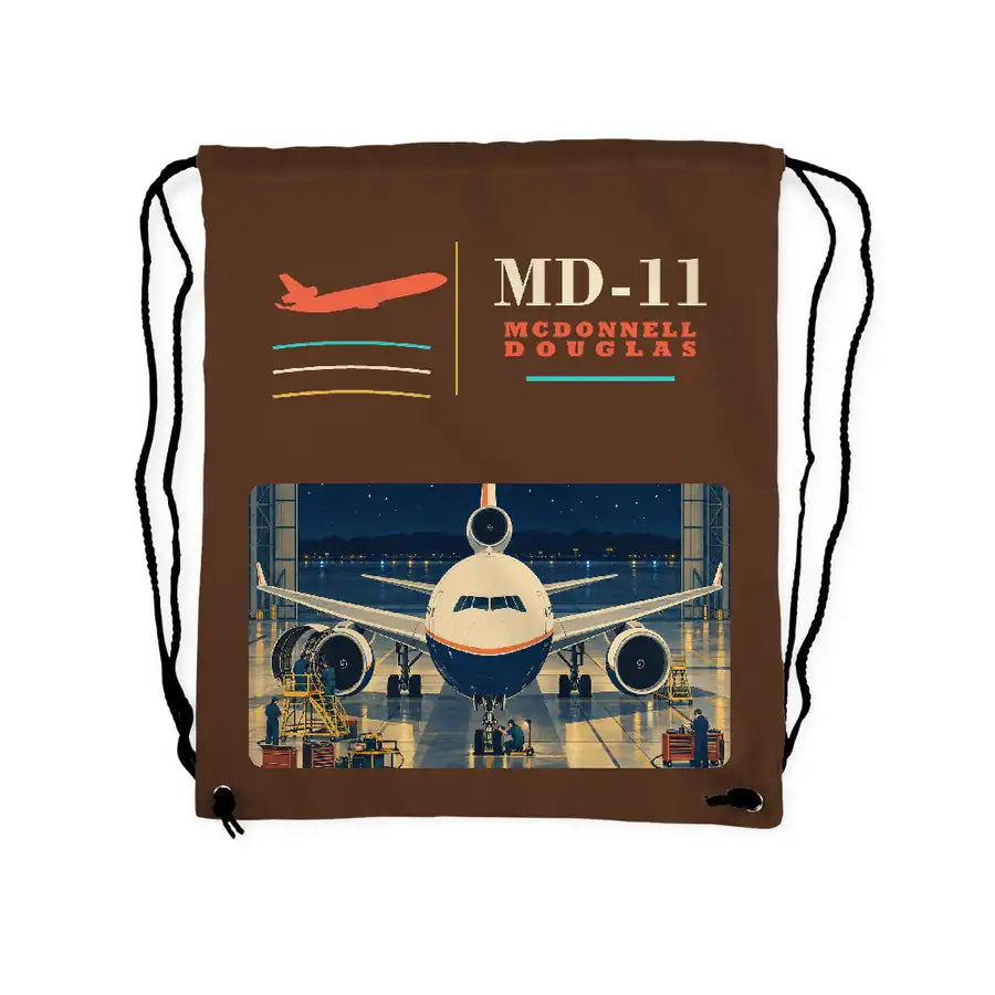 McDonnell Douglas MD-11 - Drawstring Bag - Classic - Brown