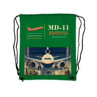Thumbnail for McDonnell Douglas MD-11 - Drawstring Bag - Classic - Green