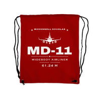 Thumbnail for McDonnell Douglas MD-11 - Drawstring Bag - Heritage - Red