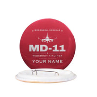 Thumbnail for McDonnell Douglas MD-11 - Heritage + Name - Pin - Red