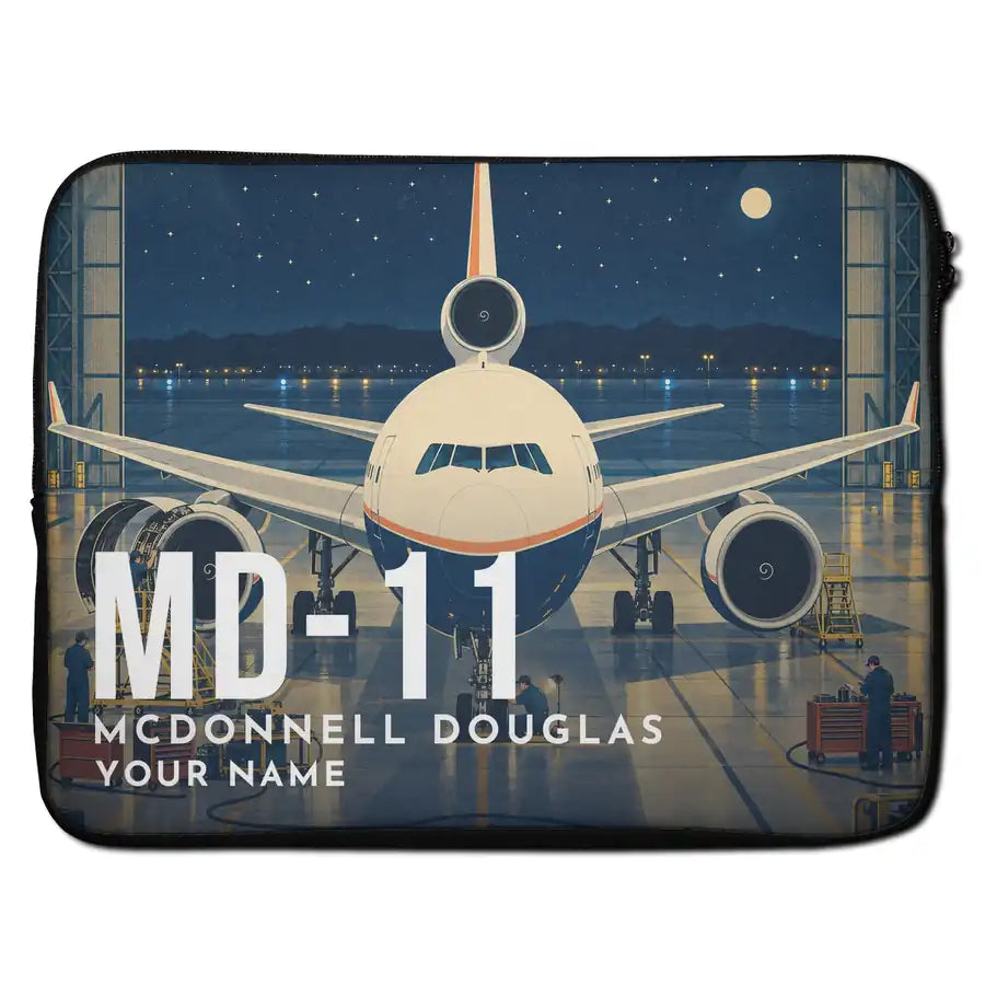 McDonnell Douglas MD-11 - Laptop Sleeve + Name