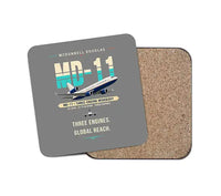 Thumbnail for McDonnell Douglas MD-11 - Original - Coaster - Gray
