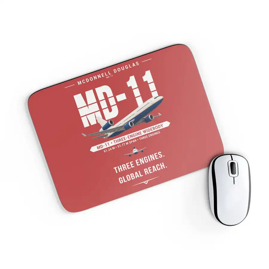 McDonnell Douglas MD-11 - Original - Mouse Pad - Red