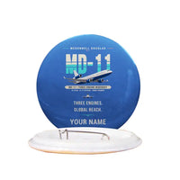 Thumbnail for McDonnell Douglas MD-11 - Original + Name - Pin - Blue