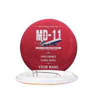 Thumbnail for McDonnell Douglas MD-11 - Original + Name - Pin - Red
