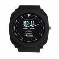 Thumbnail for McDonnell Douglas MD-11 - Original + Name - Rubber Strap - Black