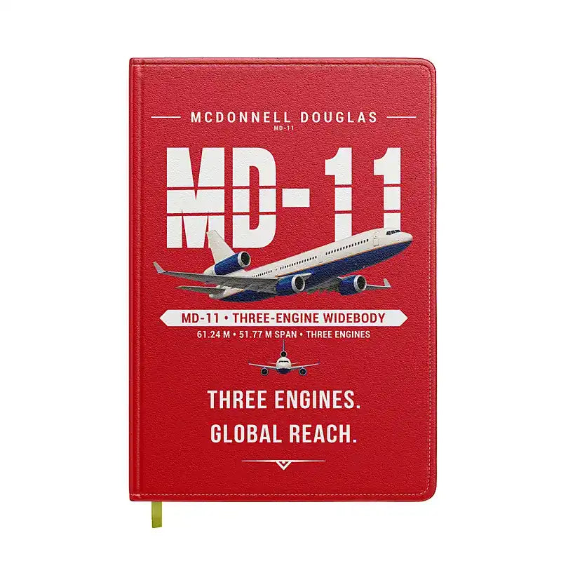 McDonnell Douglas MD-11 - Original - Notebook - Red