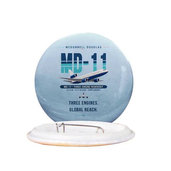 McDonnell Douglas MD-11 - Original - Pin - Light Blue