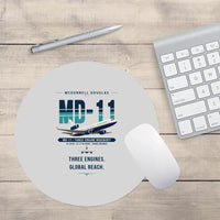 Thumbnail for McDonnell Douglas MD-11 - Original - Round Mouse Pad - Light Gray