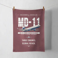 Thumbnail for McDonnell Douglas MD-11 - Original - Towel - Dark Red