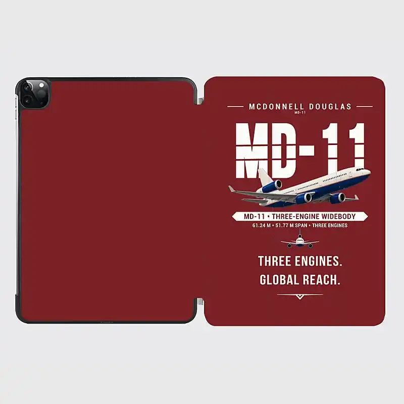 McDonnell Douglas MD-11 - Original - iPad Case - Dark Red