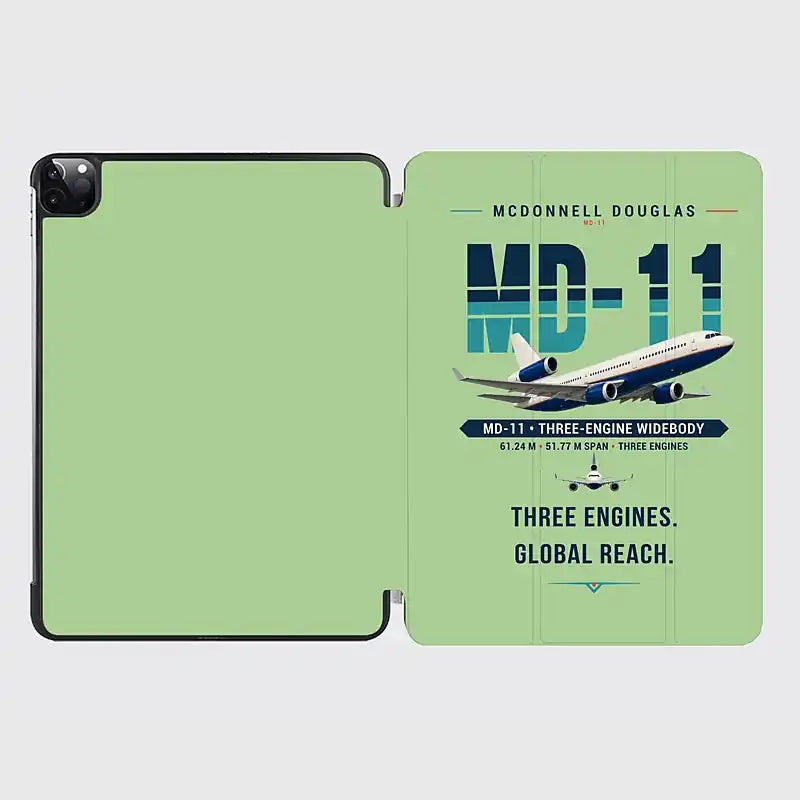 McDonnell Douglas MD-11 - Original - iPad Case - Light Green