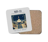 Thumbnail for McDonnell Douglas MD-11 - Poster - Coaster - Light Gray