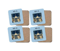 Thumbnail for McDonnell Douglas MD-11 - Poster - Coaster Set - Light Blue