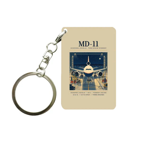 McDonnell Douglas MD-11 - Poster - Key Chain - Beige