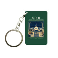 Thumbnail for McDonnell Douglas MD-11 - Poster - Key Chain - Dark Green