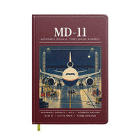 Thumbnail for McDonnell Douglas MD-11 - Poster - Notebook - Dark Red
