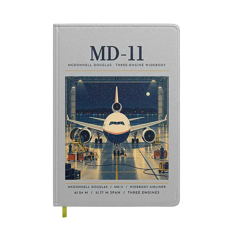 McDonnell Douglas MD-11 - Poster - Notebook - Light Gray