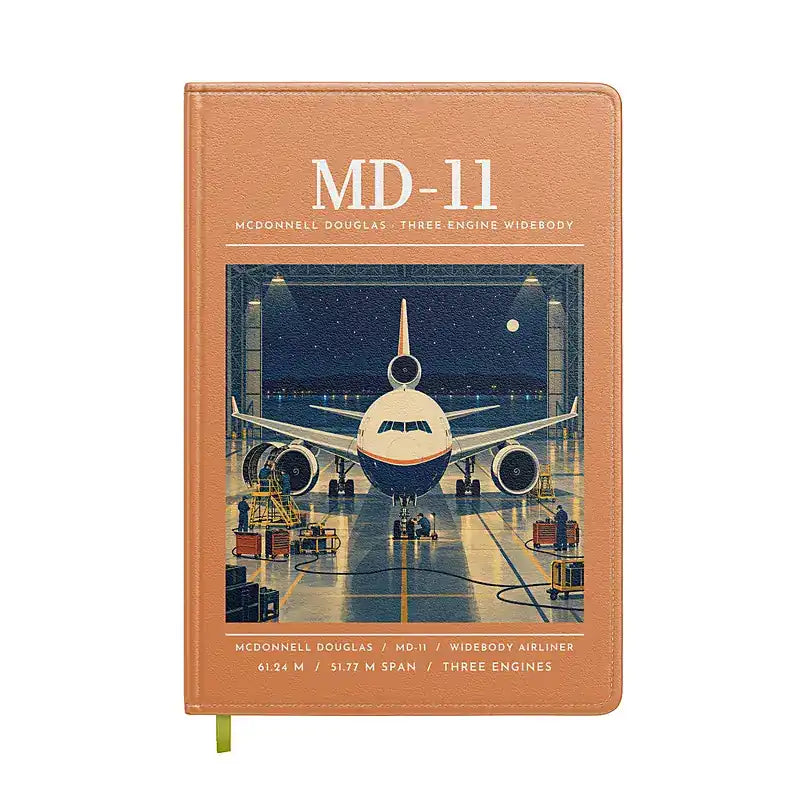 McDonnell Douglas MD-11 - Poster - Notebook - Orange