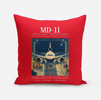 Thumbnail for McDonnell Douglas MD-11 - Poster - Pillow - Red