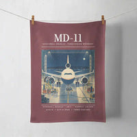 Thumbnail for McDonnell Douglas MD-11 - Poster - Towel - Dark Red