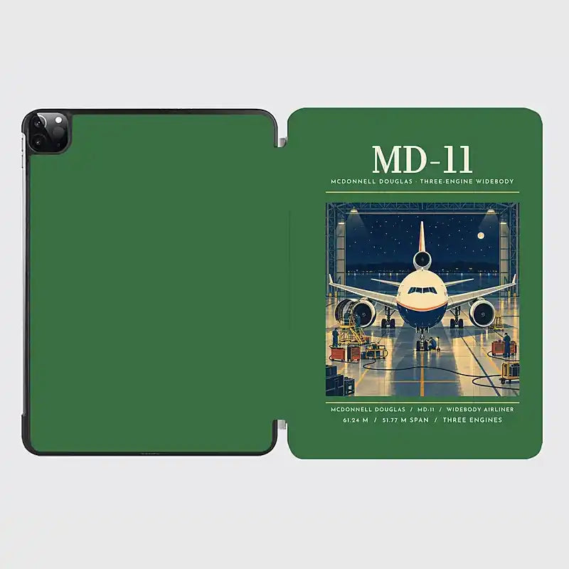 McDonnell Douglas MD-11 - Poster - iPad Case - Green