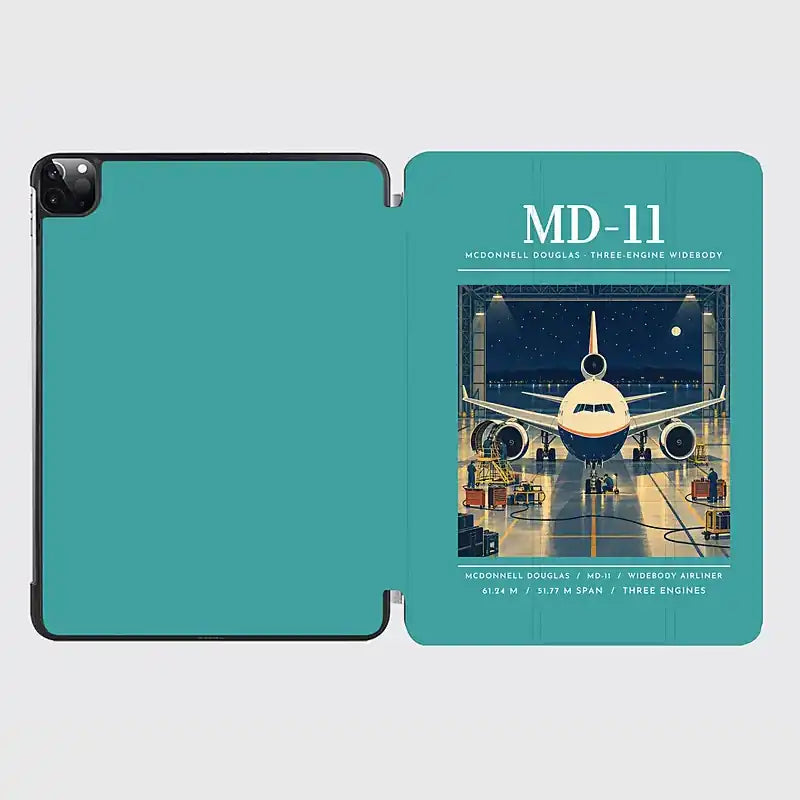 McDonnell Douglas MD-11 - Poster - iPad Case - Turquoise