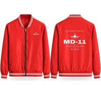 Thumbnail for McDonnell Douglas MD-11 Stylish Jackets - Baseball Collar - Heritage - Red
