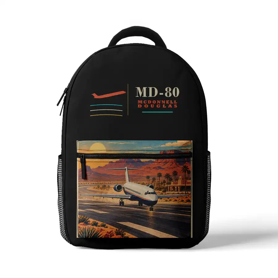 McDonnell Douglas MD-80 - 3D Backpack - Black