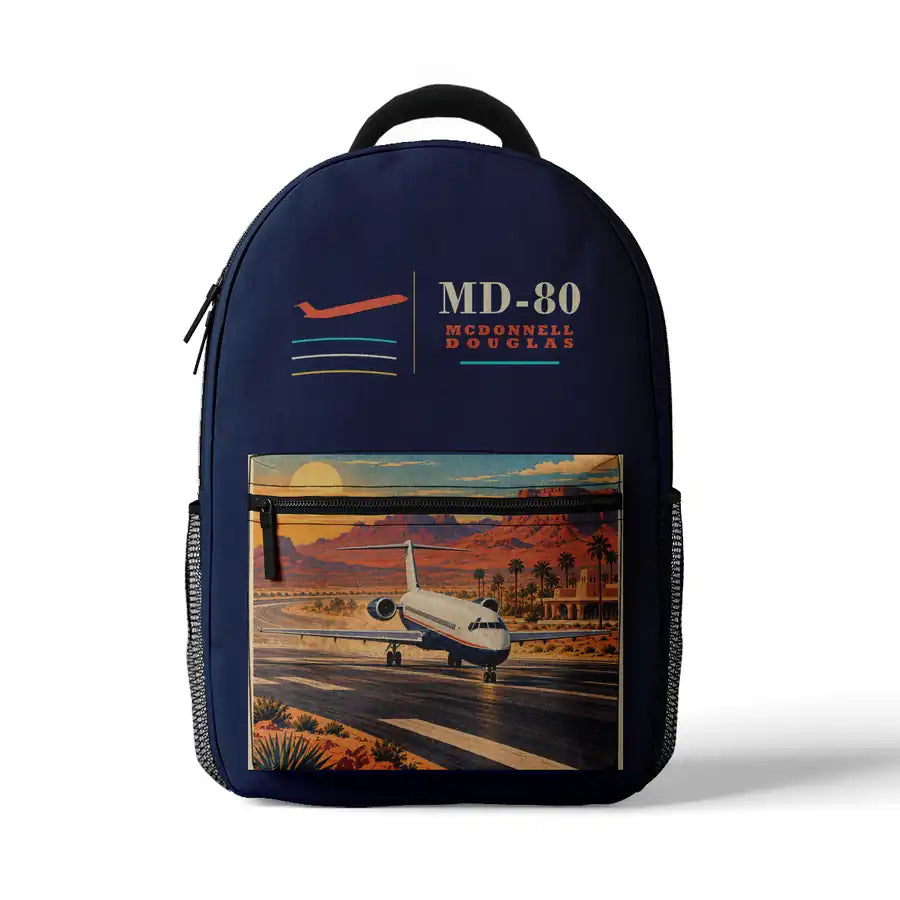 McDonnell Douglas MD-80 - 3D Backpack - Dark Blue