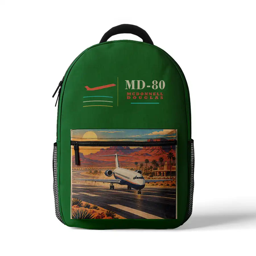 McDonnell Douglas MD-80 - 3D Backpack - Green