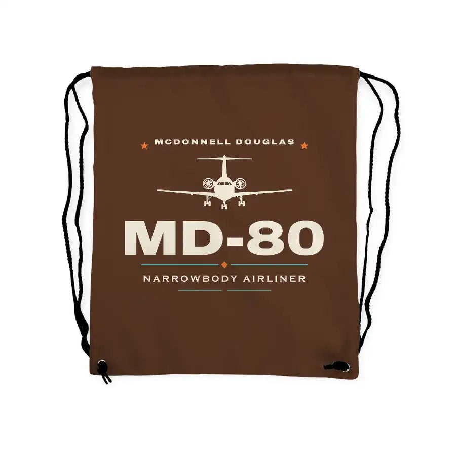 McDonnell Douglas MD-80 - Drawstring Bag - Heritage - Brown