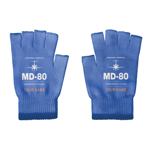 McDonnell Douglas MD-80 - Gloves - Cut - Heritage + Name - Blue