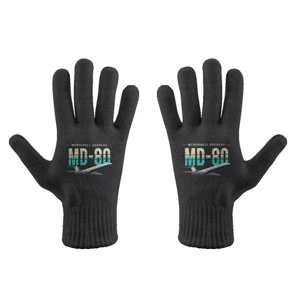 McDonnell Douglas MD-80 - Gloves - Full - Original - Black