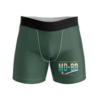 Thumbnail for McDonnell Douglas MD-80 - Men Boxers - Original - Dark Green
