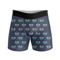 Thumbnail for McDonnell Douglas MD-80 - Men Boxers - Original Pattern - Navy Blue
