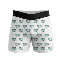 Thumbnail for McDonnell Douglas MD-80 - Men Boxers - Original Pattern - White