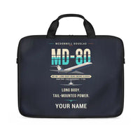 Thumbnail for McDonnell Douglas MD-80 - Original + Name - Laptop Bag