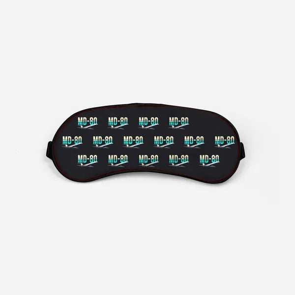 McDonnell Douglas MD-80 - Original Pattern - Sleep Mask - Black