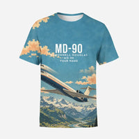 Thumbnail for McDonnell Douglas MD-90 3D All-Over Print Clothing - T-Shirt - 3D + Name