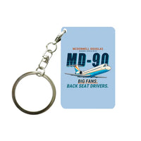 Thumbnail for McDonnell Douglas MD-90 - Cartoon - Key Chain - Light Blue