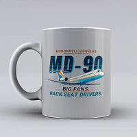 Thumbnail for McDonnell Douglas MD-90 - Cartoon - Mug - Light Gray