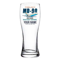 Thumbnail for McDonnell Douglas MD-90 - Cartoon + Name - Pilsner Beer Glass