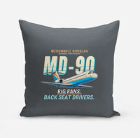 Thumbnail for McDonnell Douglas MD-90 - Cartoon - Pillow - Gray