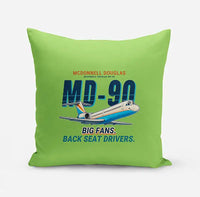 Thumbnail for McDonnell Douglas MD-90 - Cartoon - Pillow - Light Green