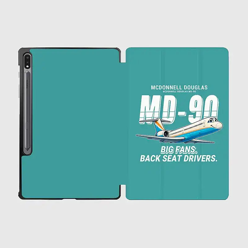 McDonnell Douglas MD-90 - Cartoon - Samsung Tablet - Turquoise